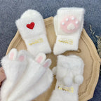 Mink fleece coral fleece socks   HA1158