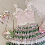 Cute Lace Camisole Top   HA1328