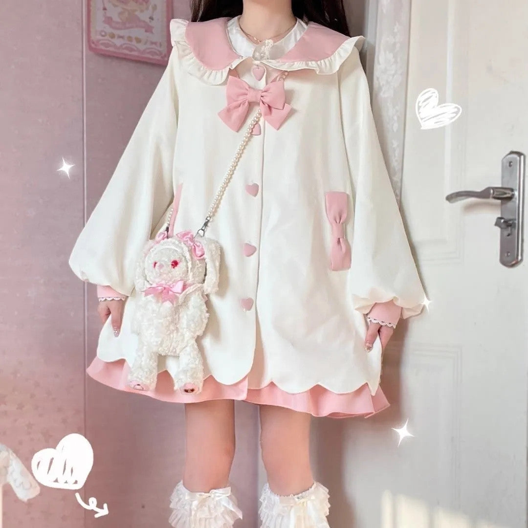 Sweet Love Doll Collar Outer Dress   HA1156