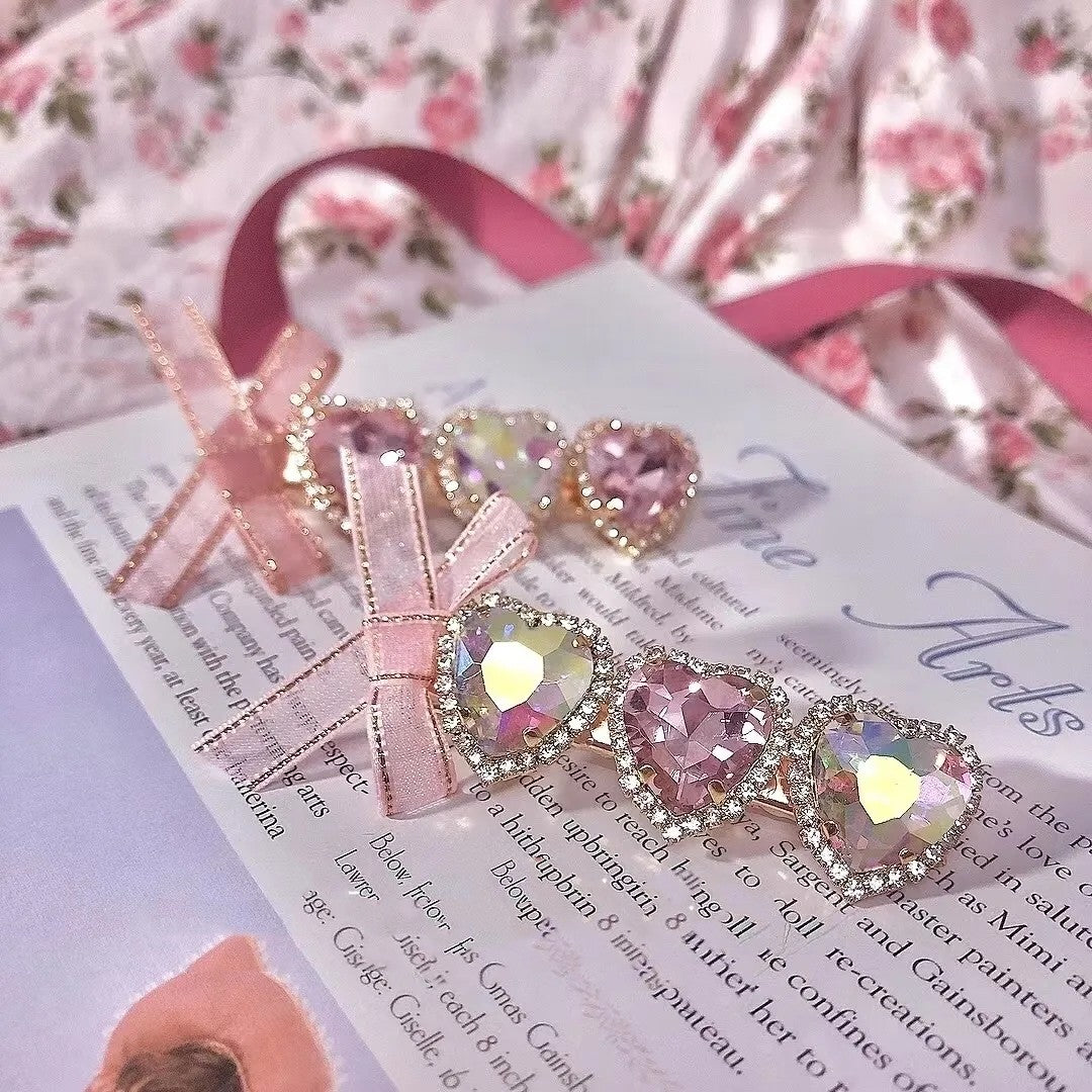 rhinestone bow headdress hairpin  HA1474