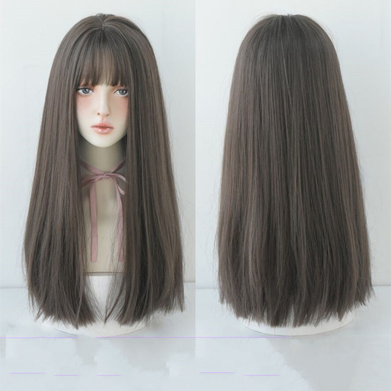Long hair with natural air bangs HA0078