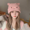 Cute cat ears soft knitted hat  HA1169