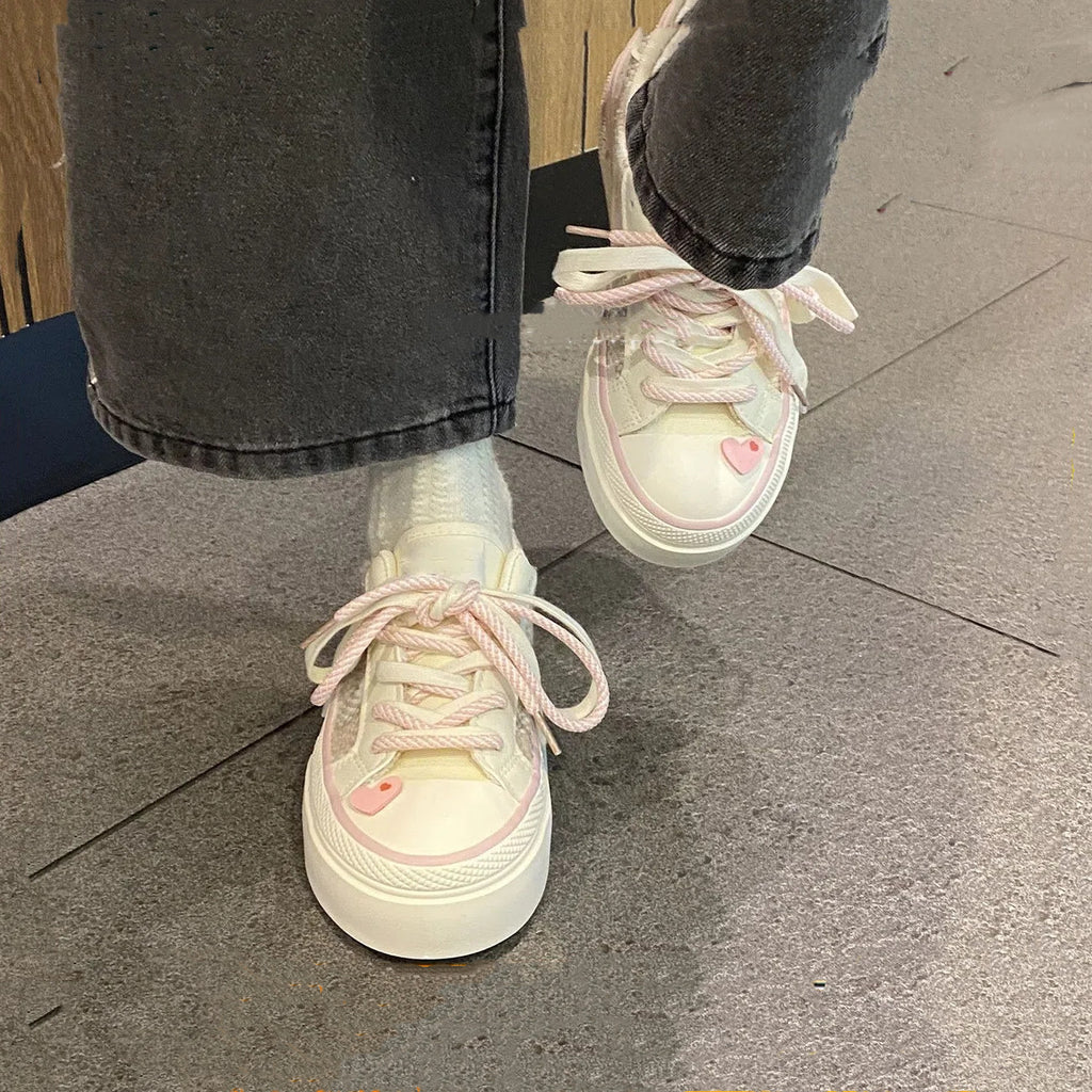 Pink Canvas Hellokitty Shoes  HA1175