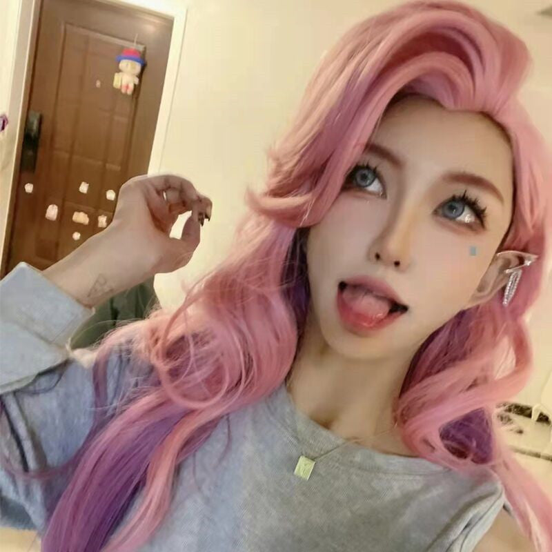 Star Lai singer cos gradient color wig  HA0043