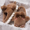 Cute Thick-soled Warm Fur Slippers   HA1348