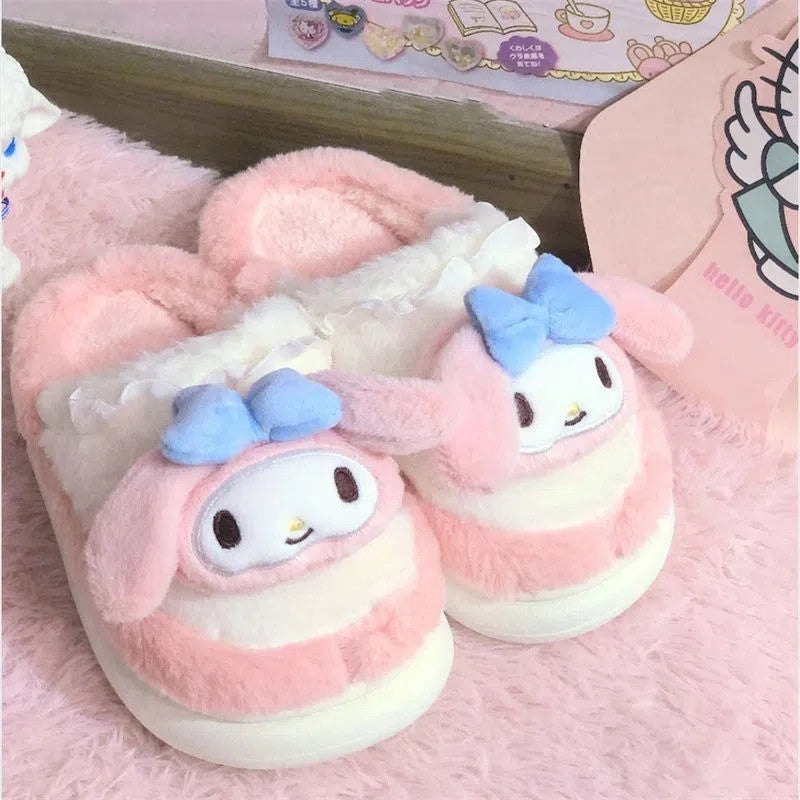 Fur shoes cartoon slippers HA1163