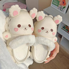 Creative Plush Rabbit Cotton Slippers  HA1160