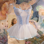 Girl's lace suspender dress  HA0803
