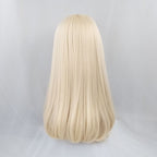 White Gold Long Straight Wig HA0053