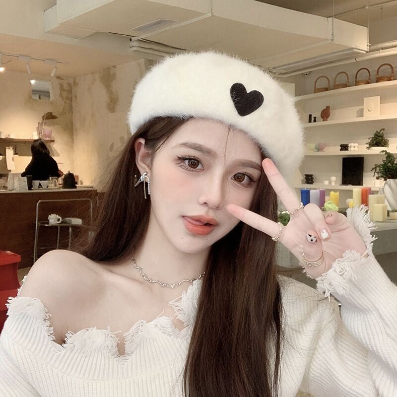 Plush beret   HA1385