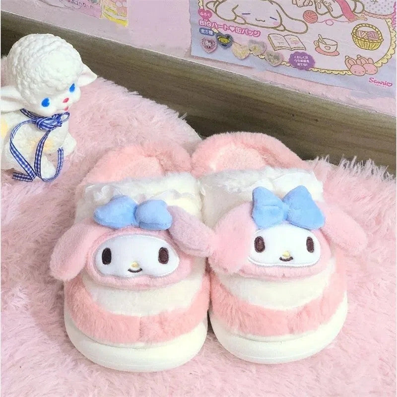 Fur shoes cartoon slippers HA1163