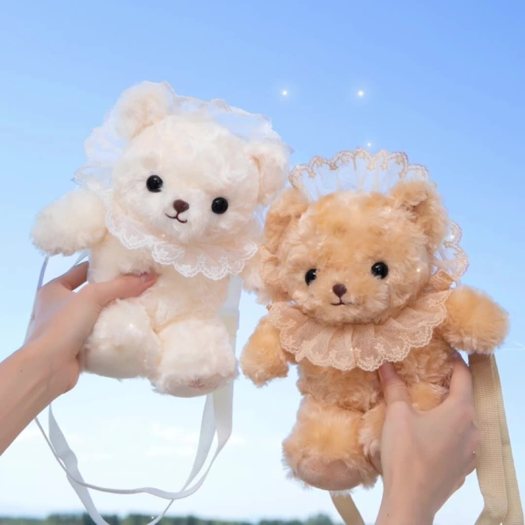 Plush bear backpack    HA1493
