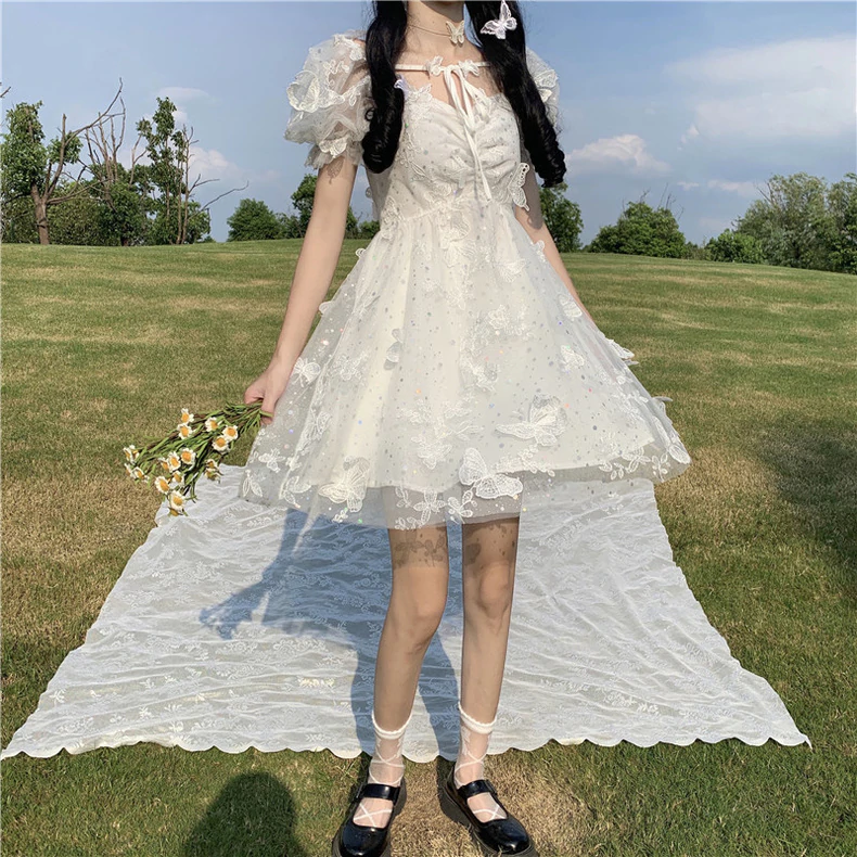 Fairy sweet white dress   HA0692