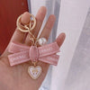 Ribbon Pearl Chain Keyring   HA1569