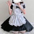 Cute Pink Blue Dress Short Sleeves    HA0533