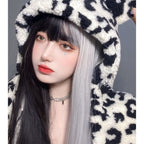 Black and white color matching yin yang wig HA0076