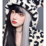 Black and white color matching yin yang wig HA0076