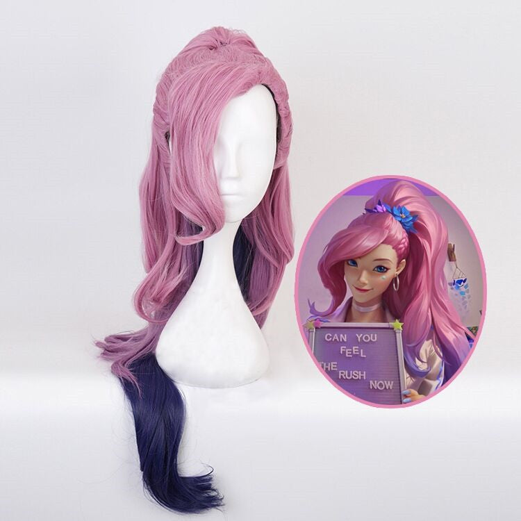 Star Lai singer cos gradient color wig  HA0043