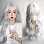 Silver Big Wavy Long Curly Hair   HA0681
