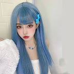 Color Gradient Long Straight Hair   HA0289