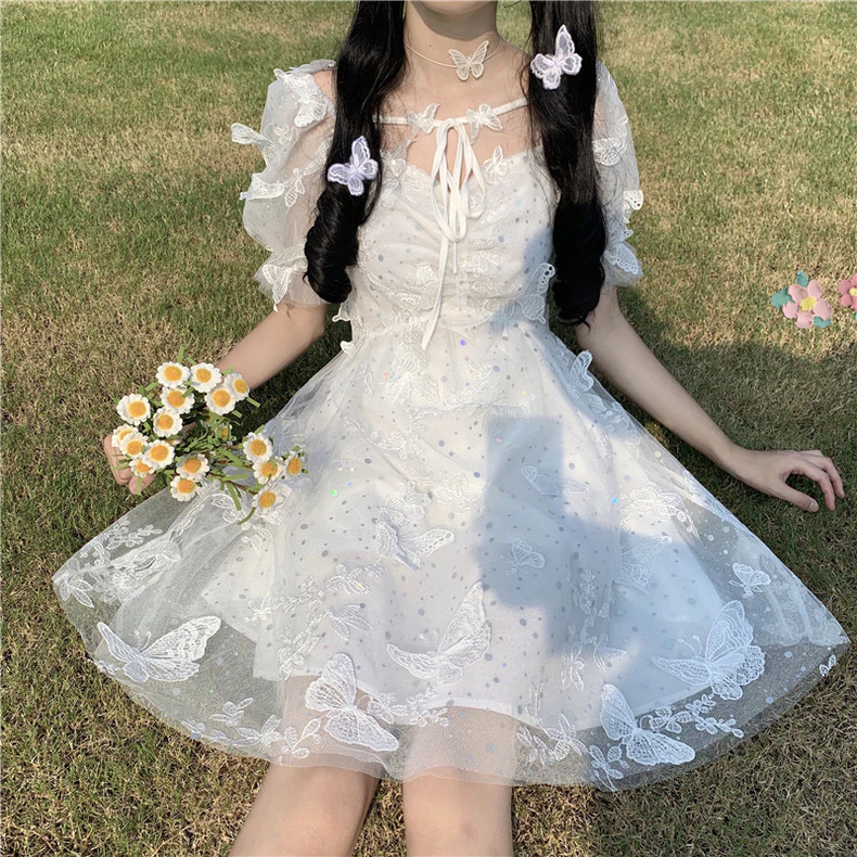 Fairy sweet white dress   HA0692