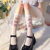 Bow Cutout Black Lace Socks  HA0383