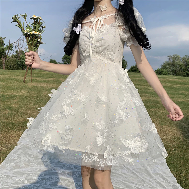 Fairy sweet white dress   HA0692