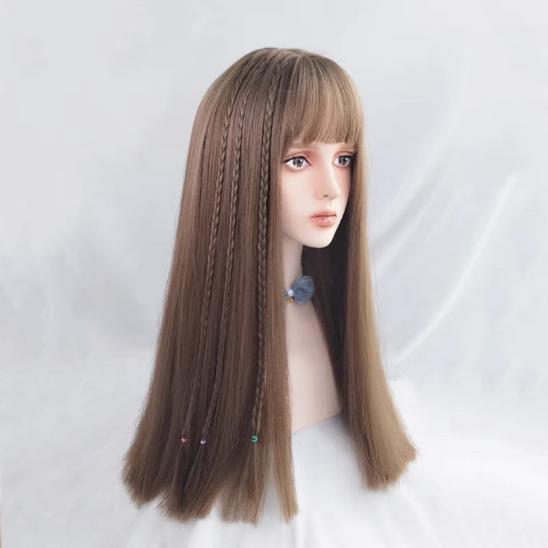 Honey tea hair color long straight HA0050