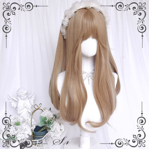 Linen Blonde Slightly Curly Wig HA1064