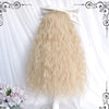 Dark Brown Red Rice Fluffy Wool Curly Wig  HA1085