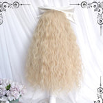 Dark Brown Red Rice Fluffy Wool Curly Wig  HA1085