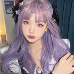 Gradient Edo Purple Long Curly Hair HA0306