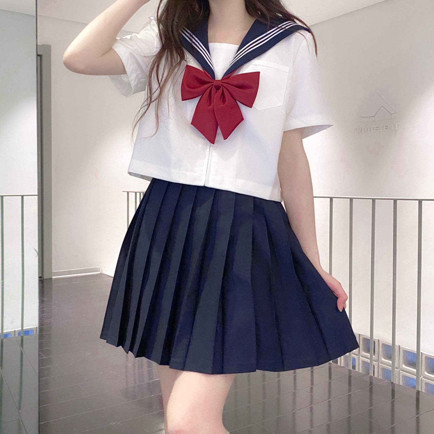 Sailor suit jk uniform skirt suit HA1118 – hanaesbusiness