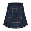 high waist slim plaid pleated skirt  HA1130