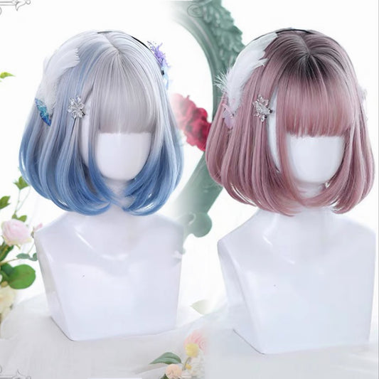 Hanchuan bangs bob head wig  HA0474