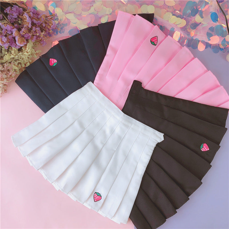Strawberry thorn rust A-line skirt  HA0487