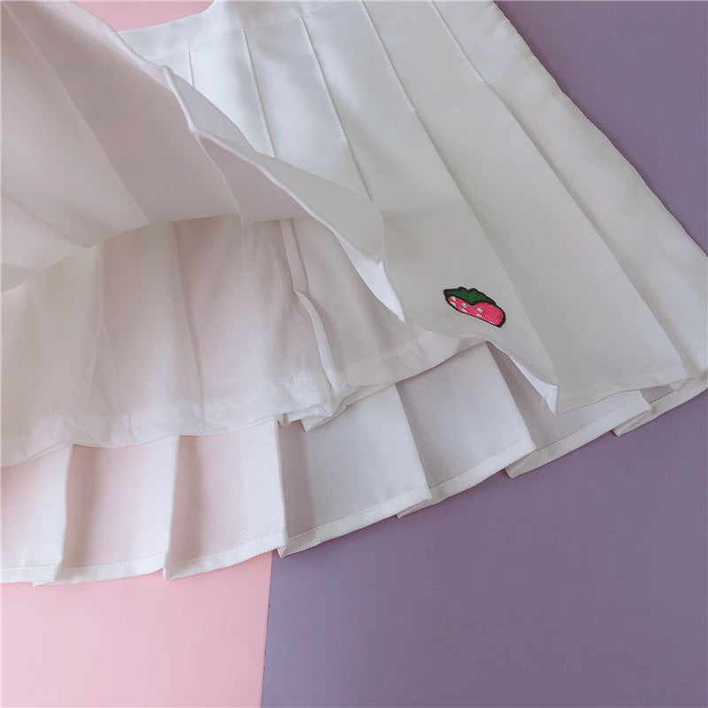 Strawberry thorn rust A-line skirt  HA0487