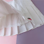 Strawberry thorn rust A-line skirt  HA0487