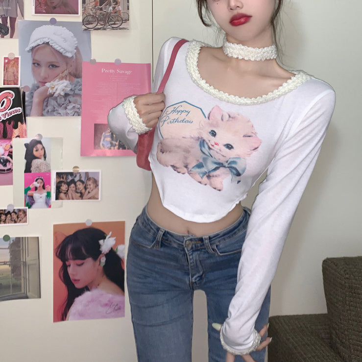 Cat cat T-shirt   HA1220
