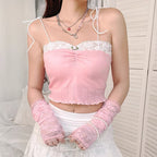 Vintage Lace Pleated Small Sling    HA0564