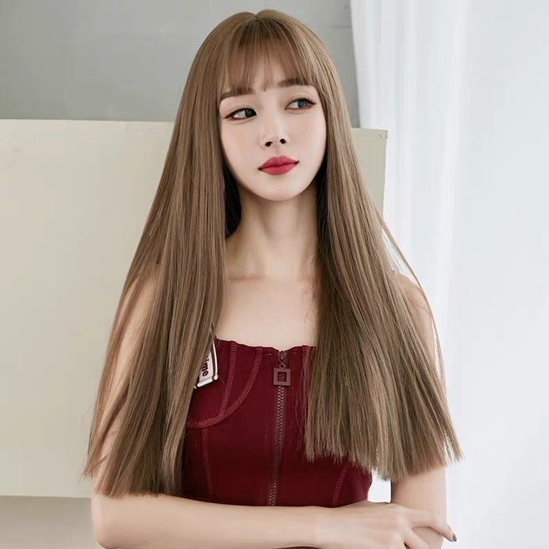 Long hair with natural air bangs HA0078