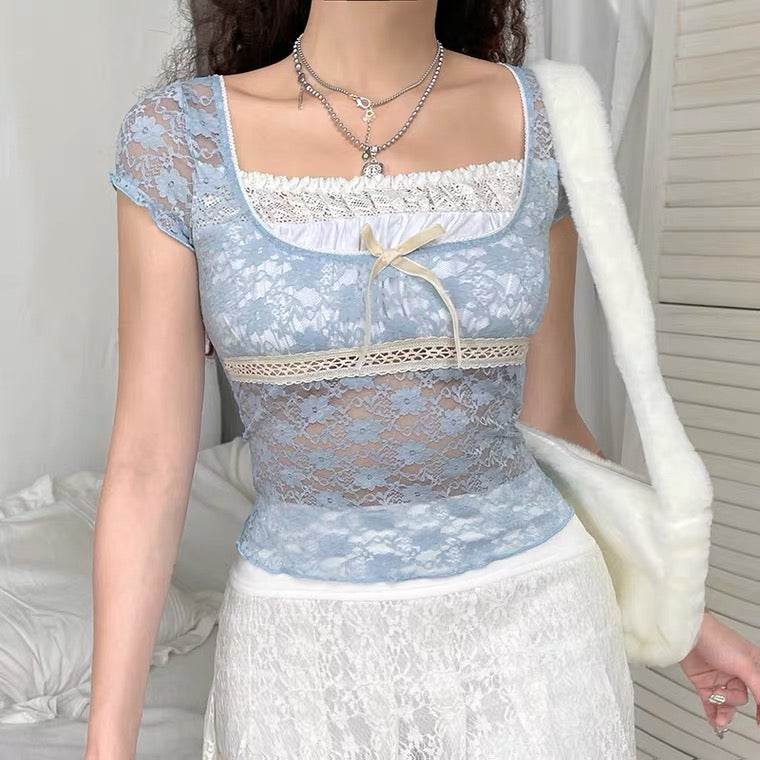 Solid color cute hot girl short sleeves  HA0623