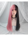 Brown and black powder double spell wig    HA0635