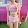 Pink swimsuit three piece set HA0641