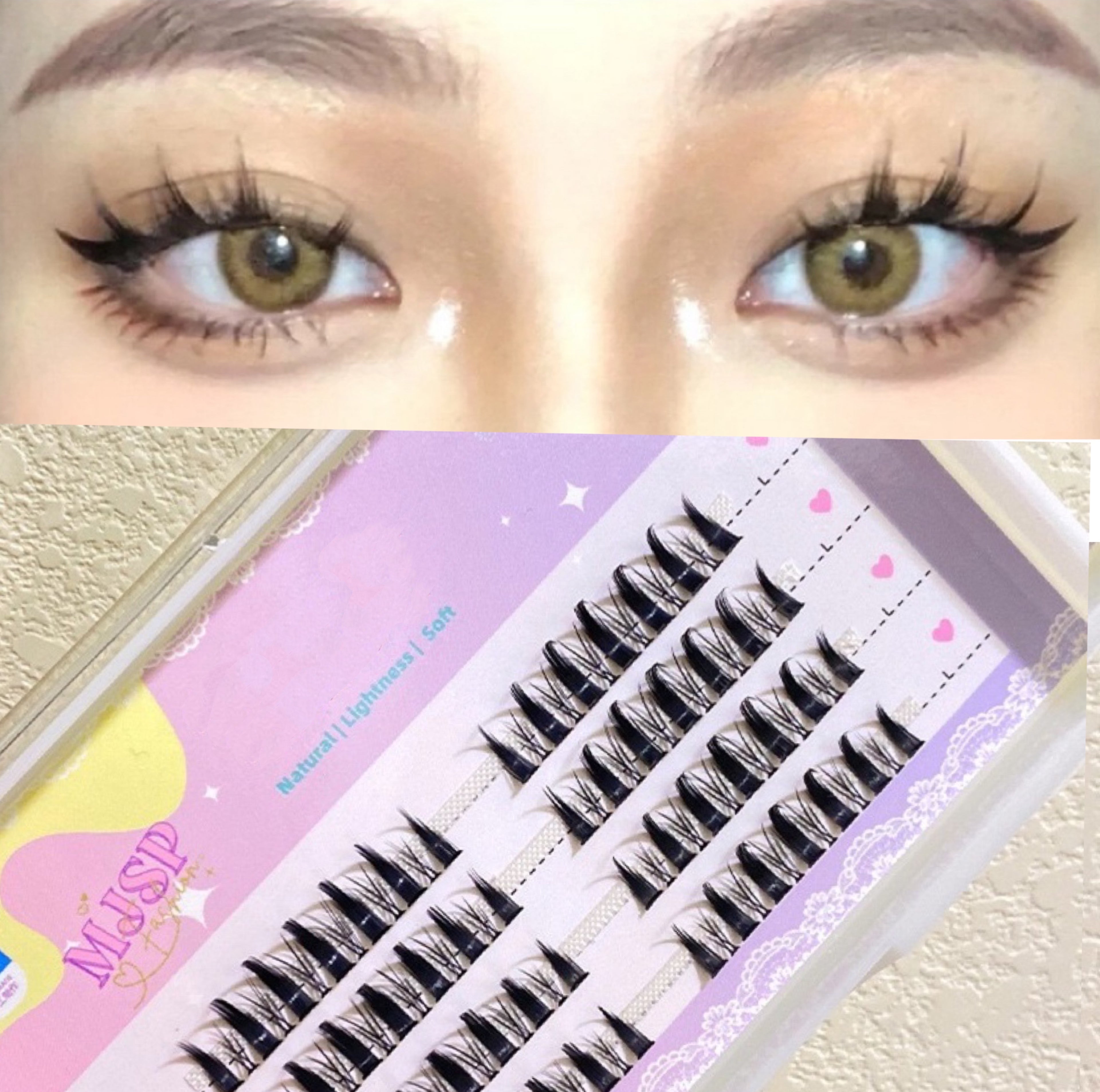 Little devil segmented false eyelashes    HA0652