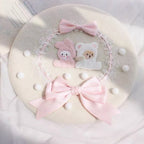 Rabbit bear autumn winter beret  HA1393