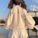 Doll Collar Rabbit Ear Long Sleeve Top  HA1409