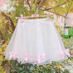 Sweet Bowknot Mesh Skirt  HA1408