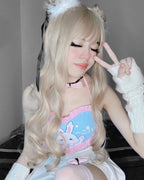 Natural long hair big wavy curly hair HA0464