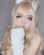 Natural long hair big wavy curly hair HA0464